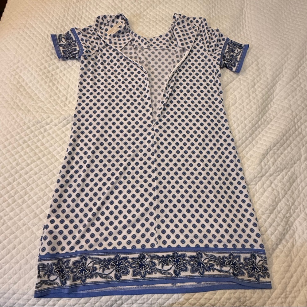 Michael Kors white and Blue Patterned Dress - Picture 7 of 13